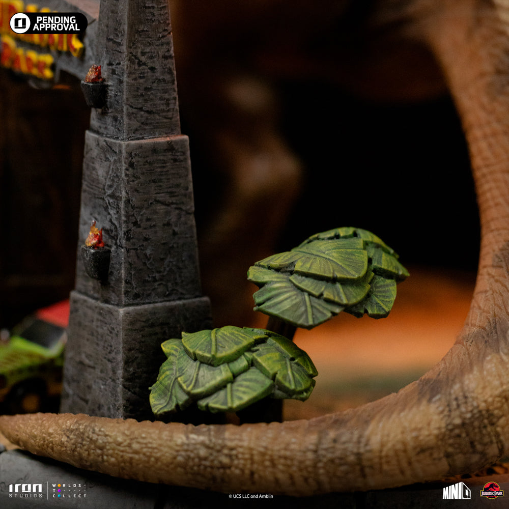 Estátua T-Rex 30TH Anniversary Deluxe - Jurassic Park - MiniCo - Iron Studios