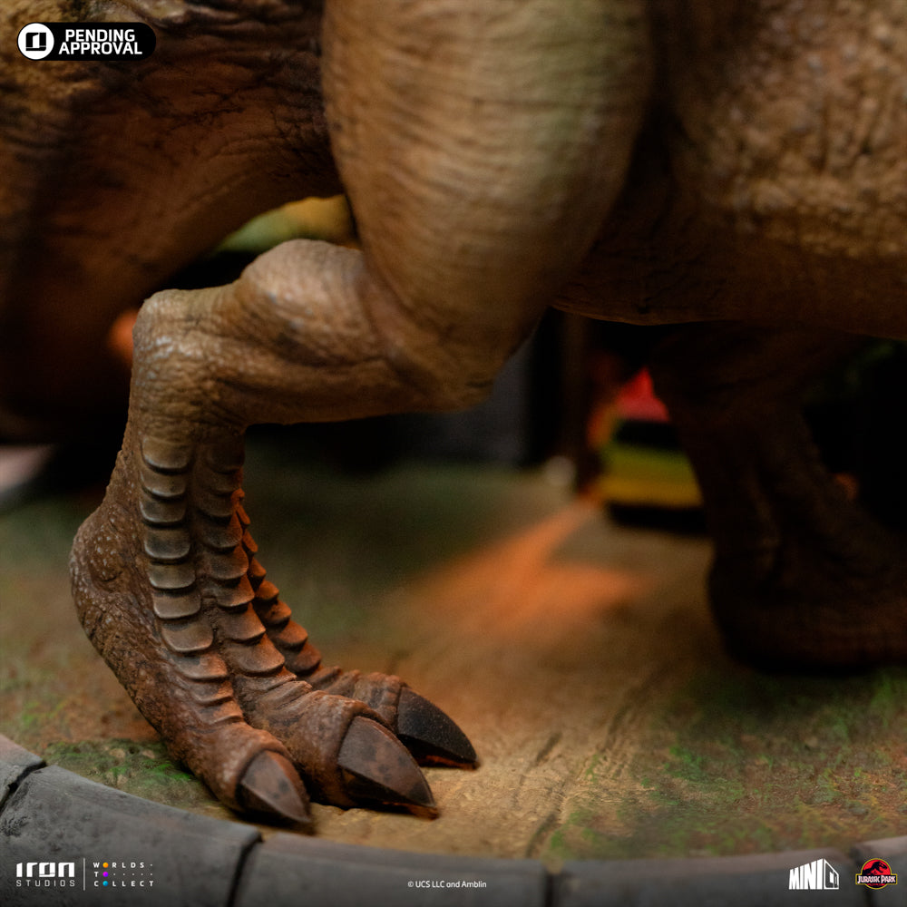 Estátua T-Rex 30TH Anniversary Deluxe - Jurassic Park - MiniCo - Iron Studios
