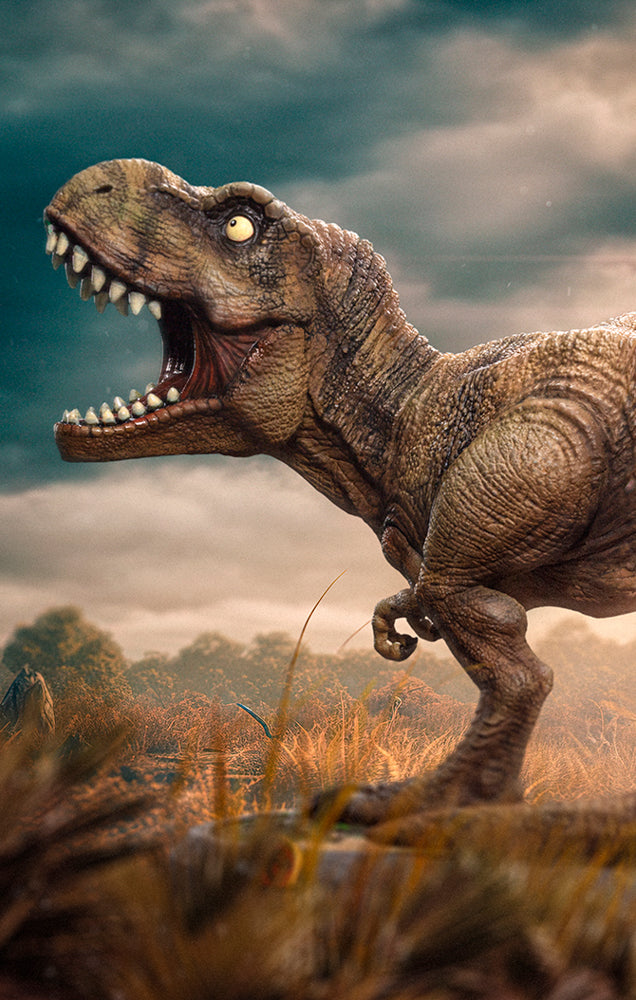Estátua T-Rex 30TH Anniversary  - Jurassic Park - MiniCo - Iron Studios