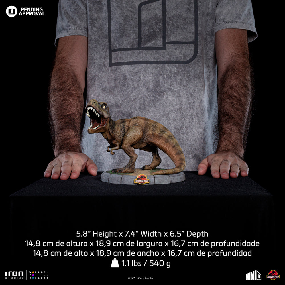 Estátua T-Rex 30TH Anniversary  - Jurassic Park - MiniCo - Iron Studios