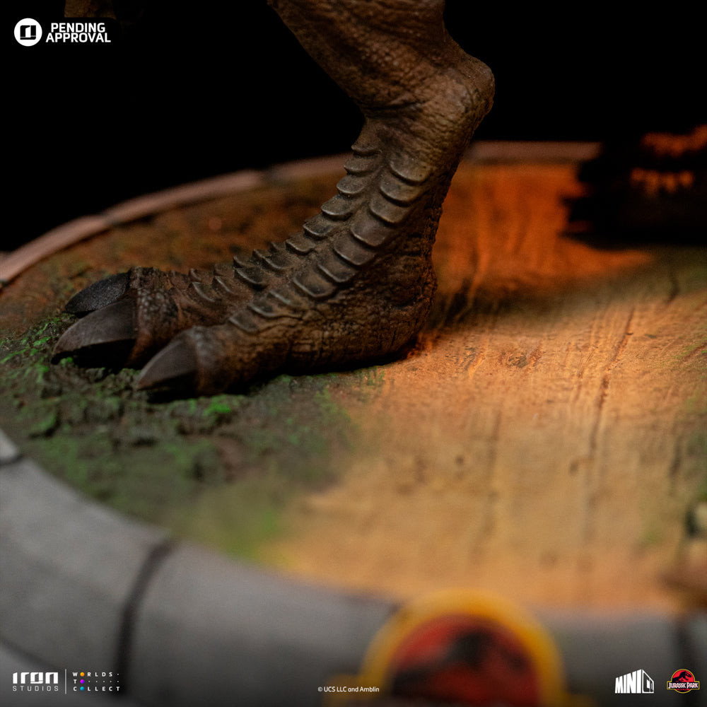Estátua T-Rex 30TH Anniversary  - Jurassic Park - MiniCo - Iron Studios