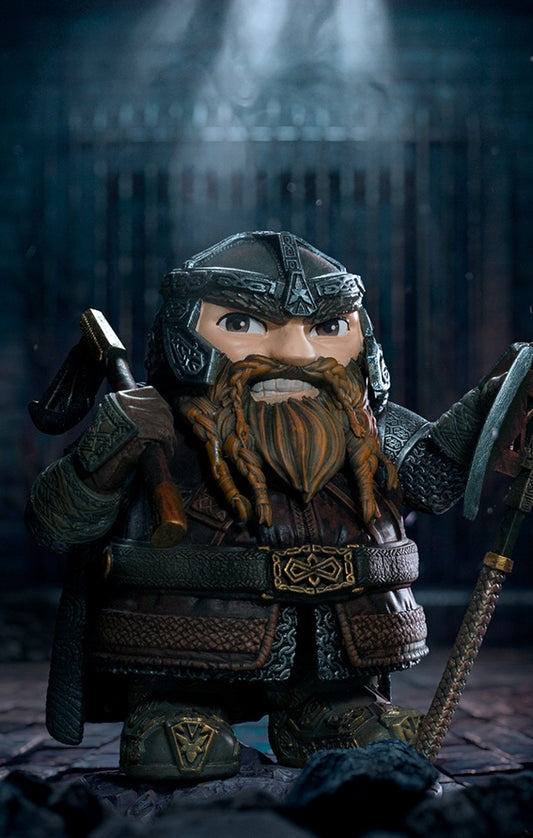 Estátua Gimli - O Senhor dos Anéis - MiniCo - Iron Studios