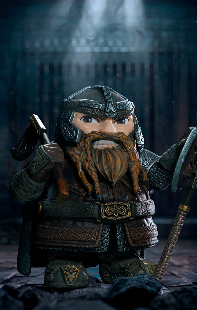 Estátua Gimli - O Senhor dos Anéis - MiniCo - Iron Studios