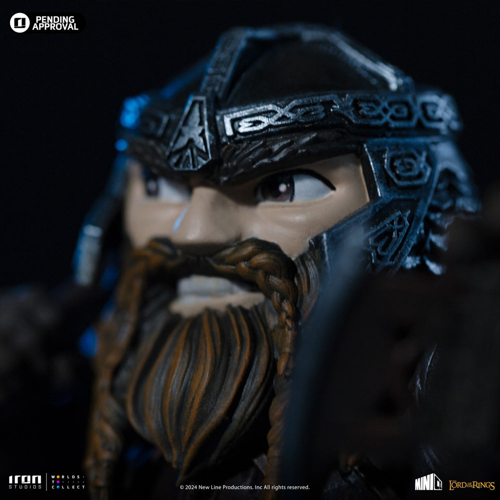 Estátua Gimli - O Senhor dos Anéis - MiniCo - Iron Studios