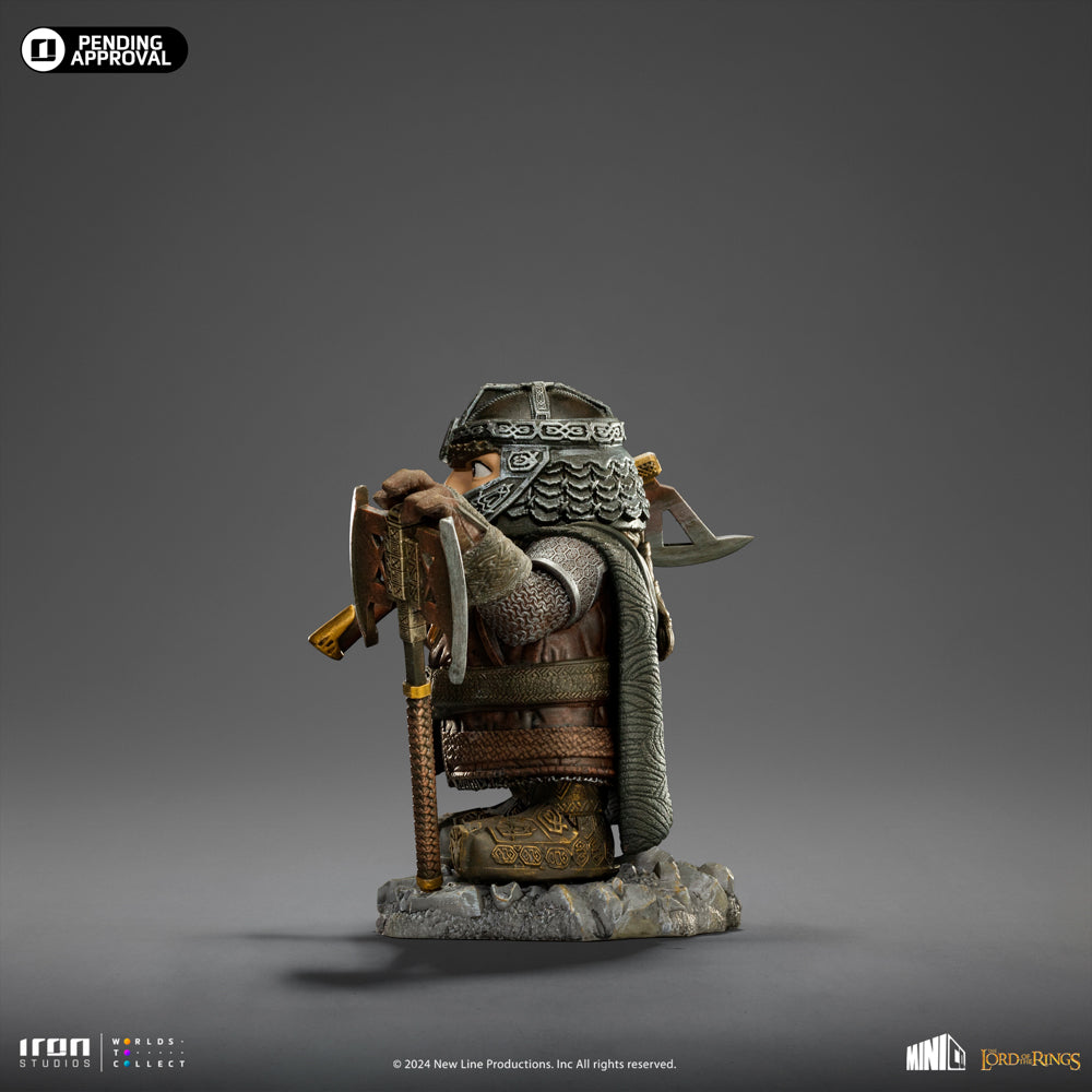 Estátua Gimli - O Senhor dos Anéis - MiniCo - Iron Studios