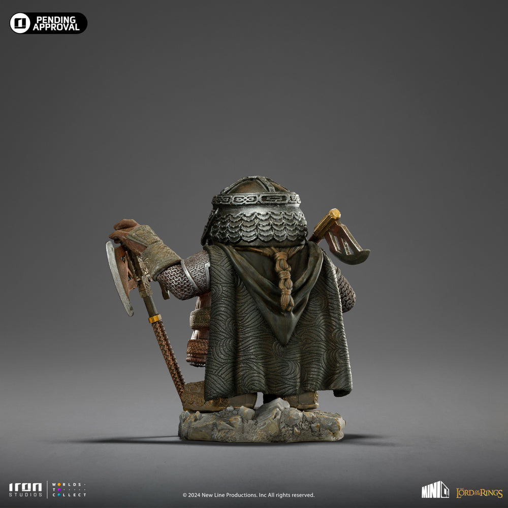 Estátua Gimli - O Senhor dos Anéis - MiniCo - Iron Studios