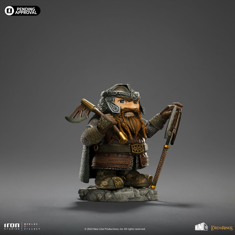 Estátua Gimli - O Senhor dos Anéis - MiniCo - Iron Studios