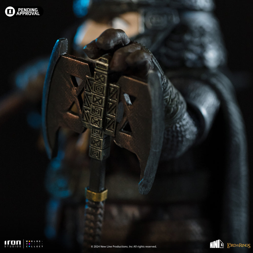 Estátua Gimli - O Senhor dos Anéis - MiniCo - Iron Studios