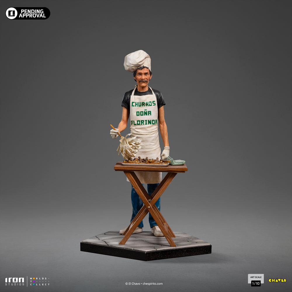 Estátua Seu Madruga Churros Ver. - Turma do Chaves - Art Scale 1/10 - Iron Studios