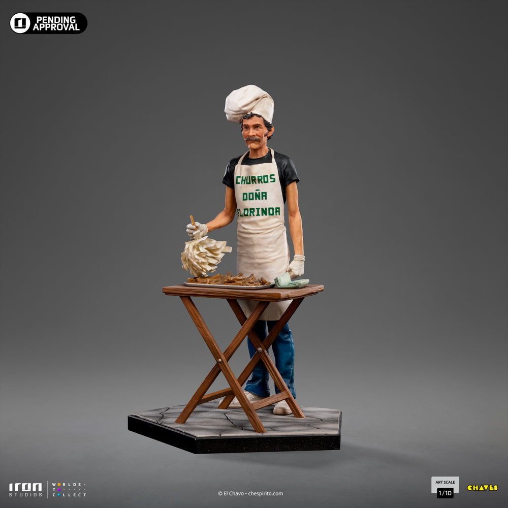 Estátua Seu Madruga Churros Ver. - Turma do Chaves - Art Scale 1/10 - Iron Studios