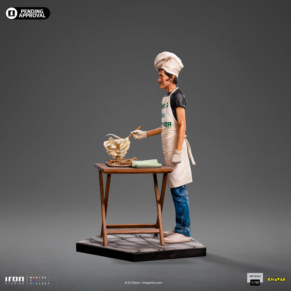 Estátua Seu Madruga Churros Ver. - Turma do Chaves - Art Scale 1/10 - Iron Studios