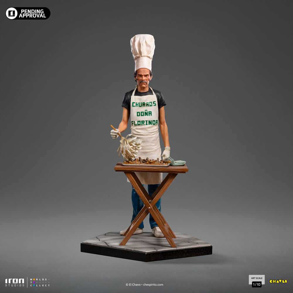 Estátua Seu Madruga Churros Ver. - Turma do Chaves - Art Scale 1/10 - Iron Studios