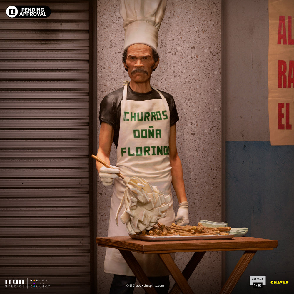Estátua Seu Madruga Churros Ver. - Turma do Chaves - Art Scale 1/10 - Iron Studios
