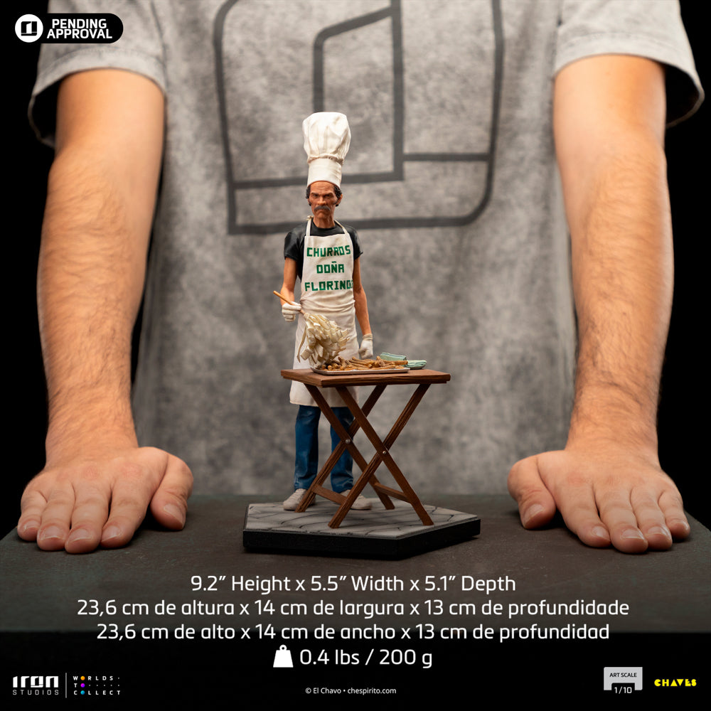 Estátua Seu Madruga Churros Ver. - Turma do Chaves - Art Scale 1/10 - Iron Studios