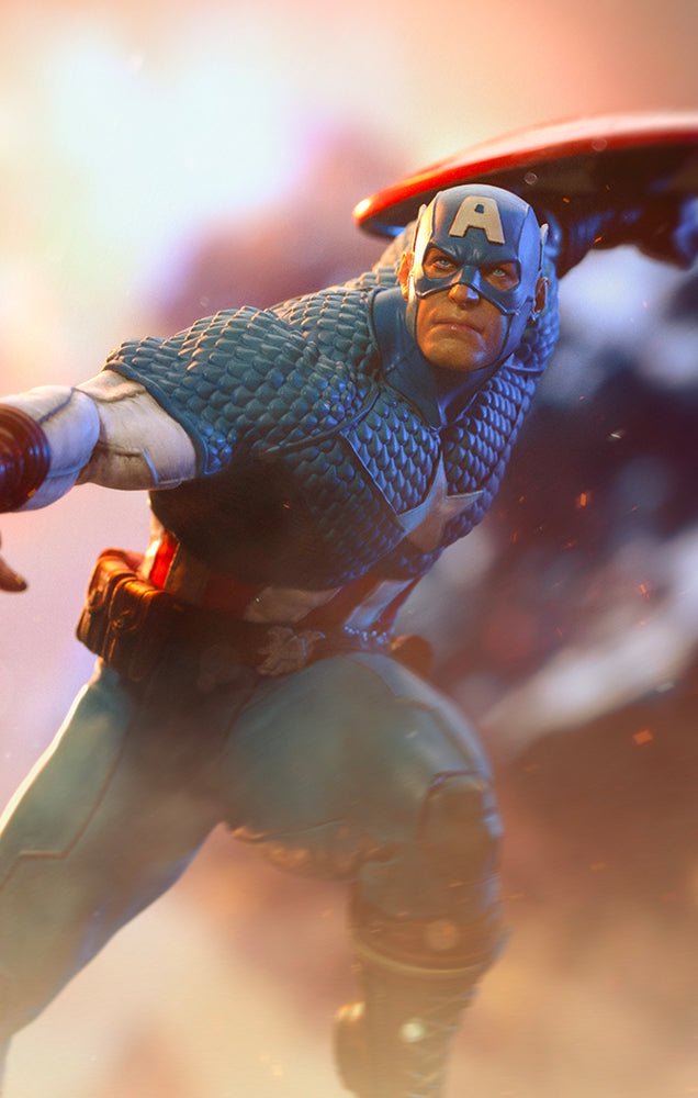 Estátua Capitão América - Infinity Gauntlet Diorama - BDS Art Scale 1/10 - Iron Studios