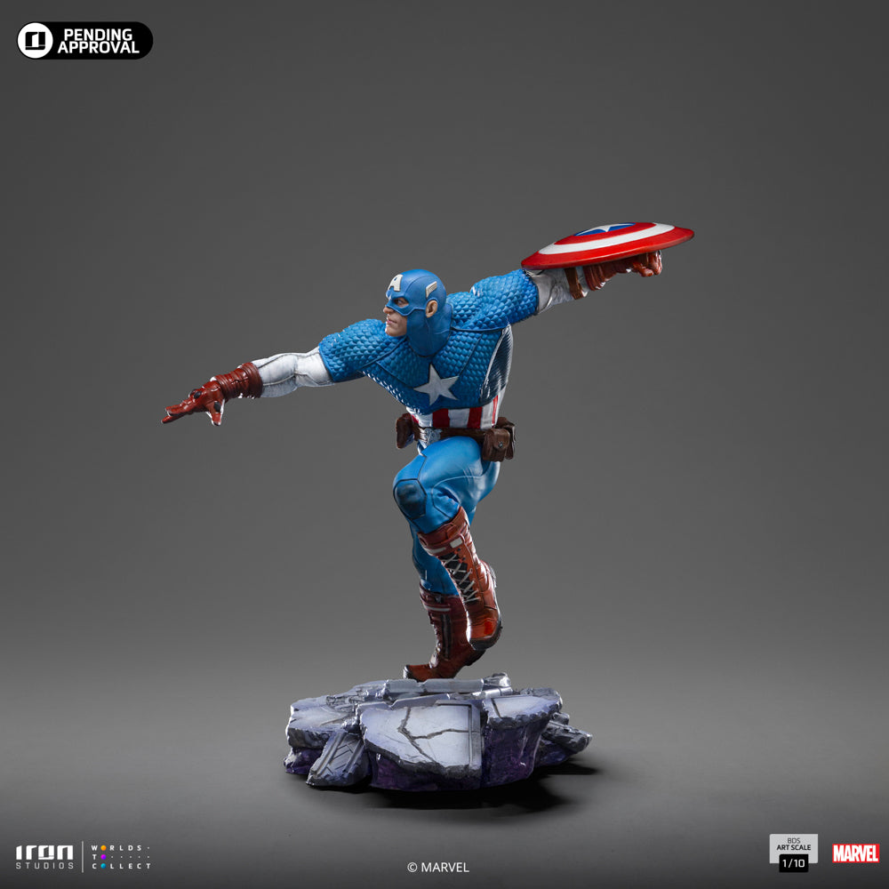 Estátua Capitão América - Infinity Gauntlet Diorama - BDS Art Scale 1/10 - Iron Studios