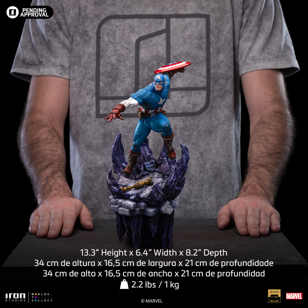 Estátua Capitão América Deluxe - Infinit Gauntlet Diorama - BDS