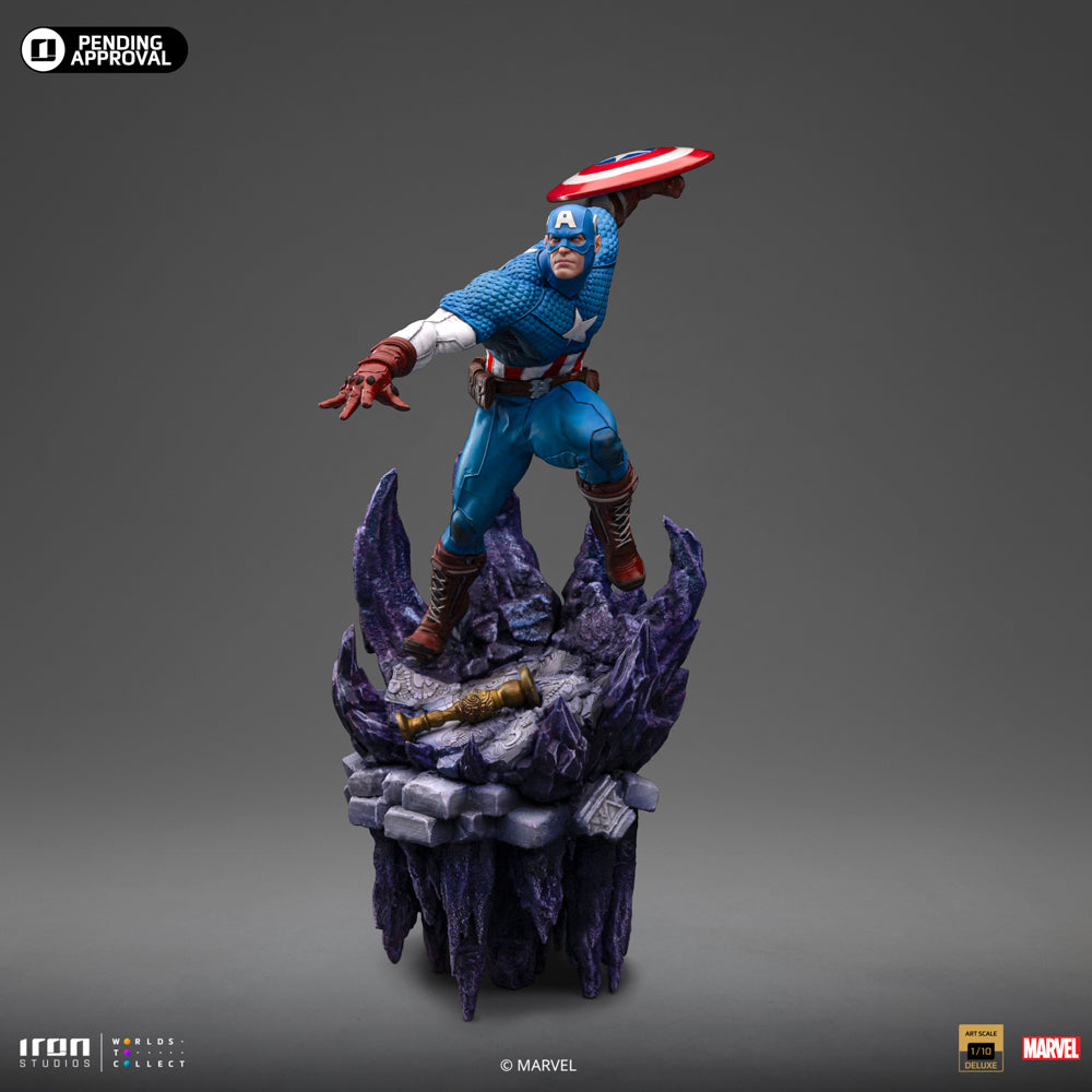 Estátua Capitão América Deluxe - Infinit Gauntlet Diorama - BDS