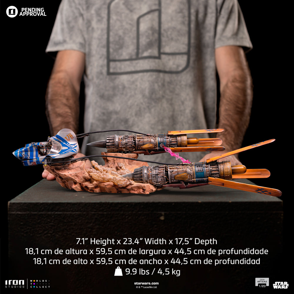 Estátua Anakin's Pod Racer - Star Wars - Demi Scale 1/20 - Iron