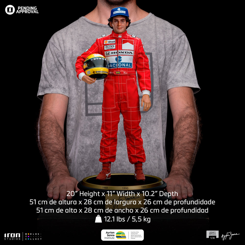 Estátua Ayrton Senna - Ayrton Senna - Legacy Replica 1/4 - Iron Studios