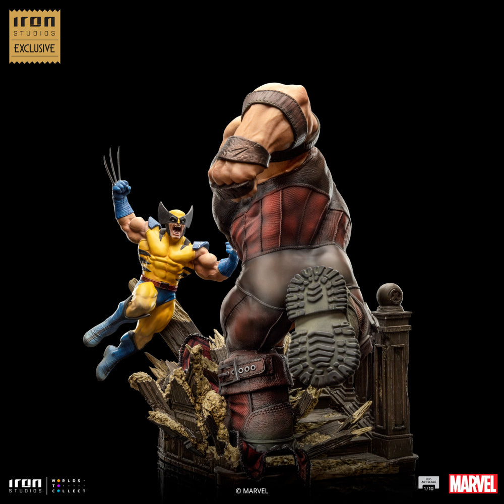 Estátua Juggernat vs Wolverine 10th Anniversary - Marvel - Art Scale 1/10 - Iron Studios