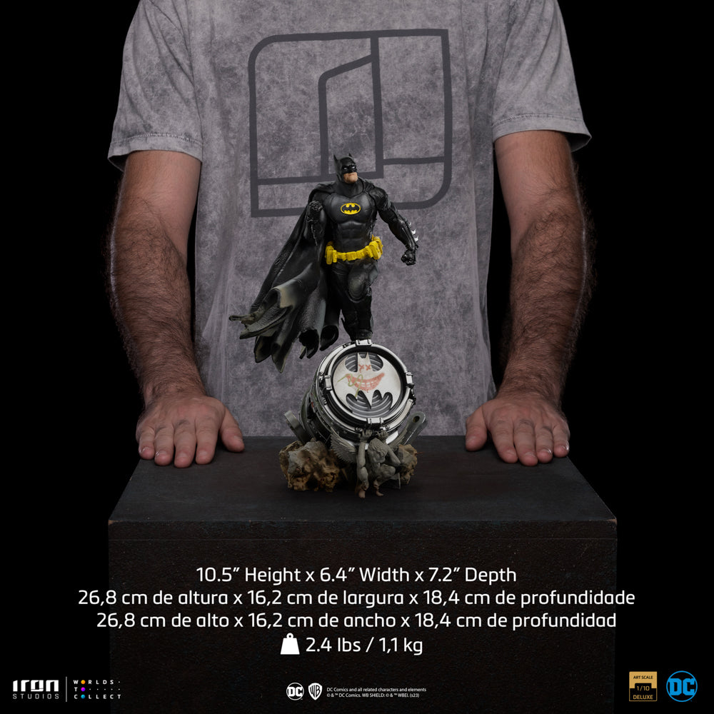 Estátua Batman Deluxe Black Ver - DC Comics - Art Scale 1/10