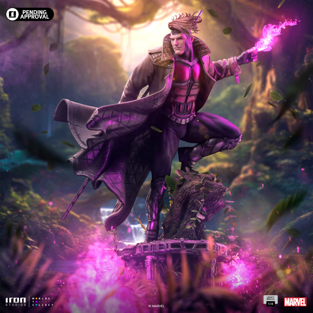 Estátua Gambit Comics - Marvel - Legacy Replica 1/4 - Iron Studios