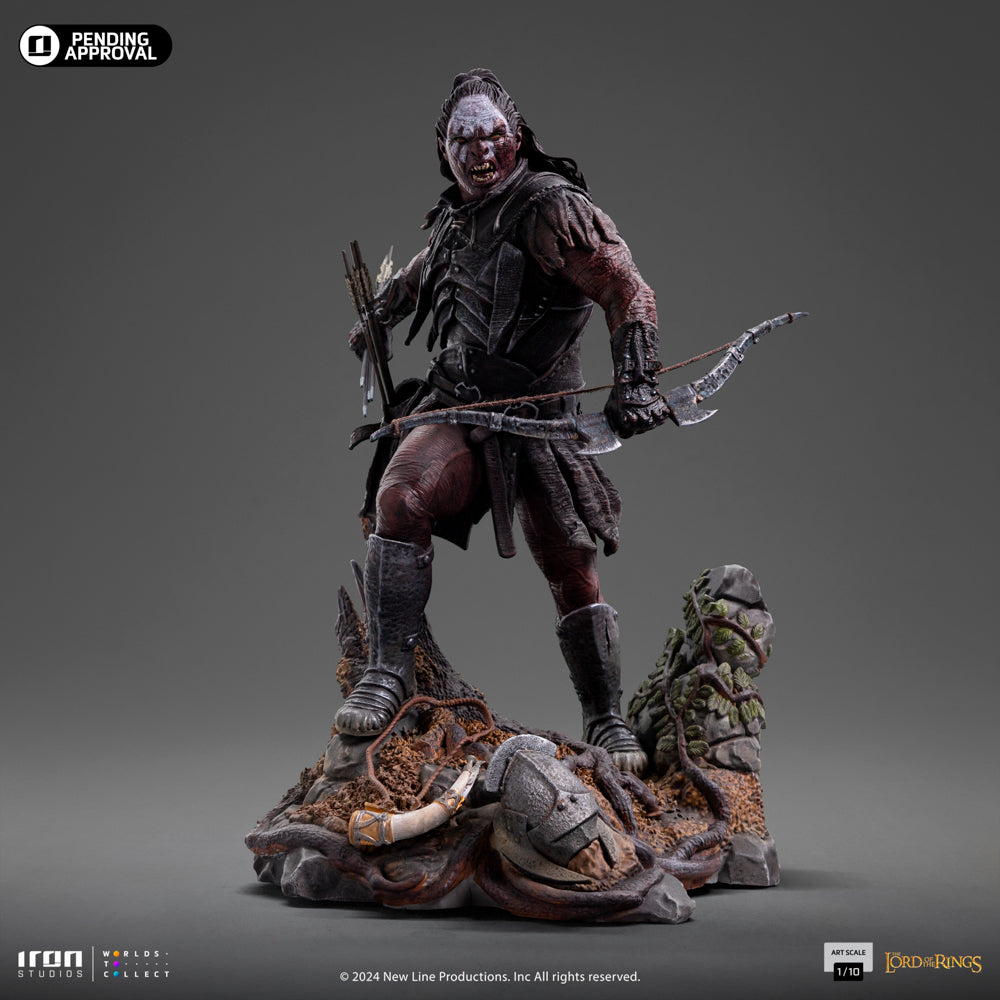 Estátua Lurtz Uruk-Hai Leader - O Senhor dos Anéis - Art Scale 1/10 - Iron Studios