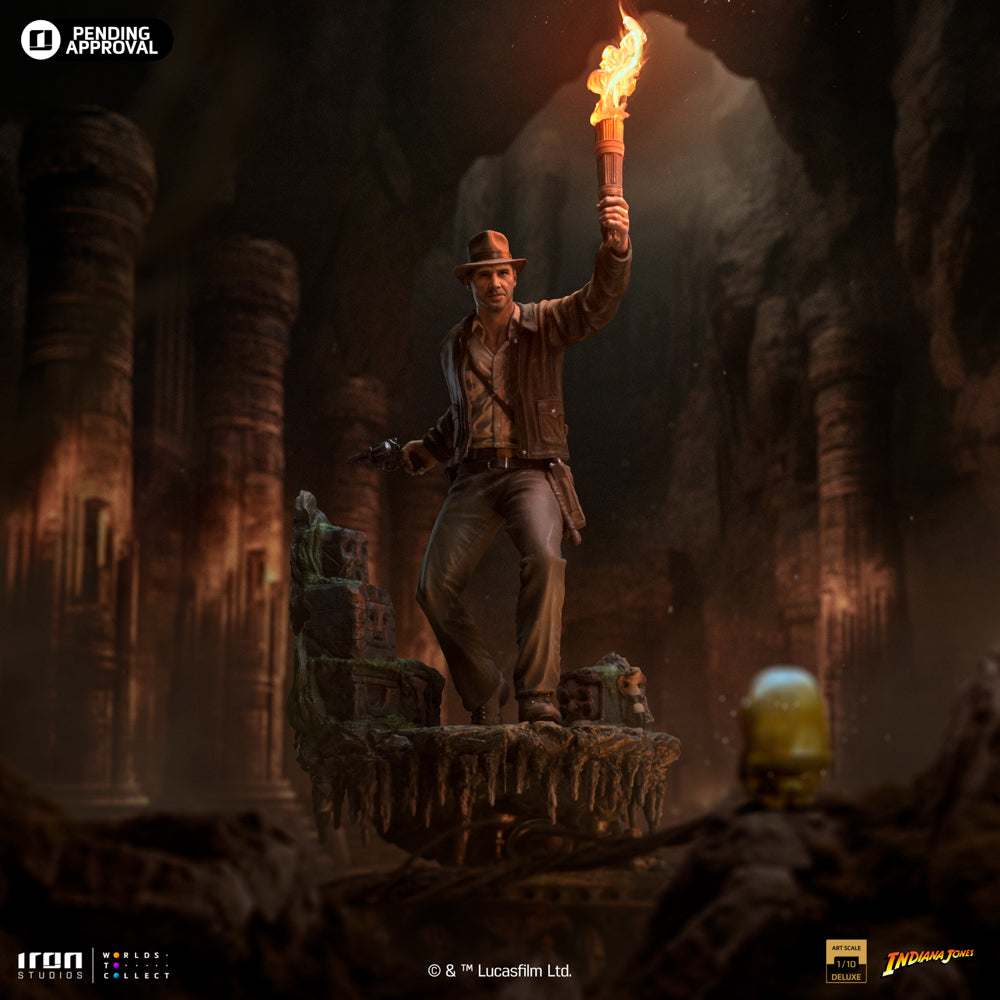 Estátua Indiana Jones Deluxe - Indiana Jones - Art Scale 1/10 - Iron Studios
