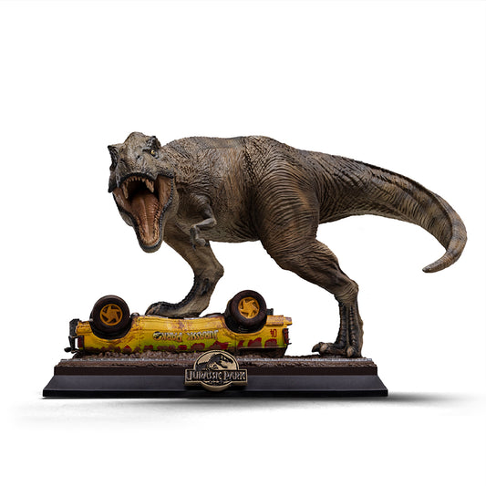 Estátua T-Rex Attack - Jurassic Park - Icons - Iron Studios