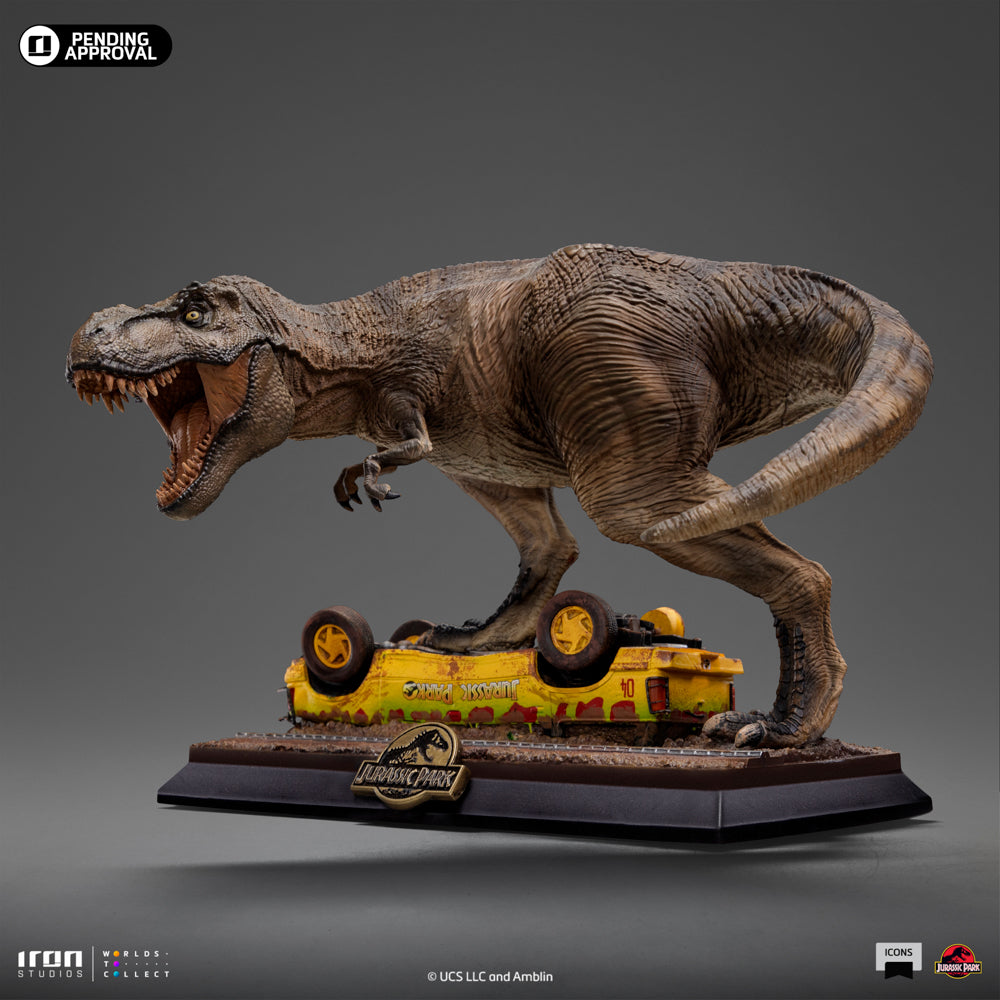 Estátua T-Rex Attack - Jurassic Park - Icons - Iron Studios
