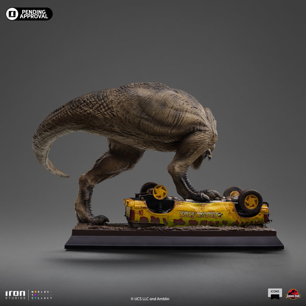 Estátua T-Rex Attack - Jurassic Park - Icons - Iron Studios