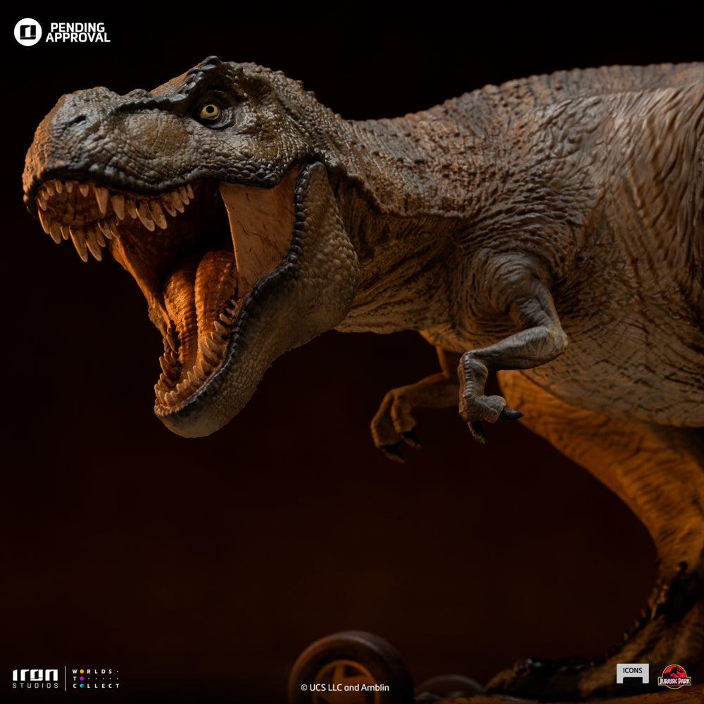 Estátua T-Rex Attack - Jurassic Park - Icons - Iron Studios