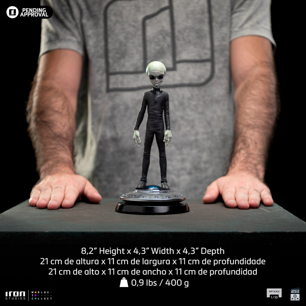 Estátua Grey Alien - I Want to Believe - Art Scale 1/10 - Iron Studios