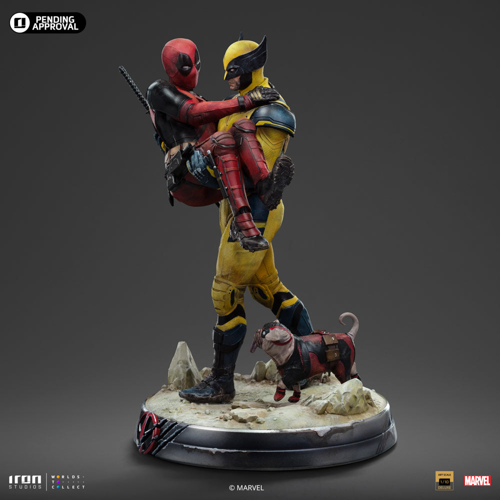 Estátua Deadpool and Wolverine - Deadpool and Wolverine Movie - Deluxe Art Scale 1/10 - Iron Studios