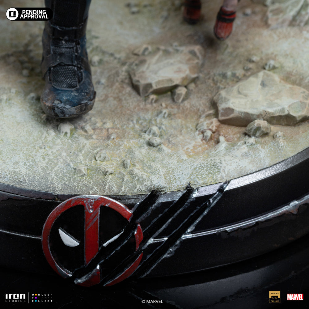 Estátua Deadpool and Wolverine - Deadpool and Wolverine Movie - Deluxe Art Scale 1/10 - Iron Studios