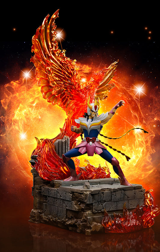 Estátua Ikki de Fenix Deluxe - Os Cavaleiros do Zodíaco - Art Scale 1/10 - Iron Studios