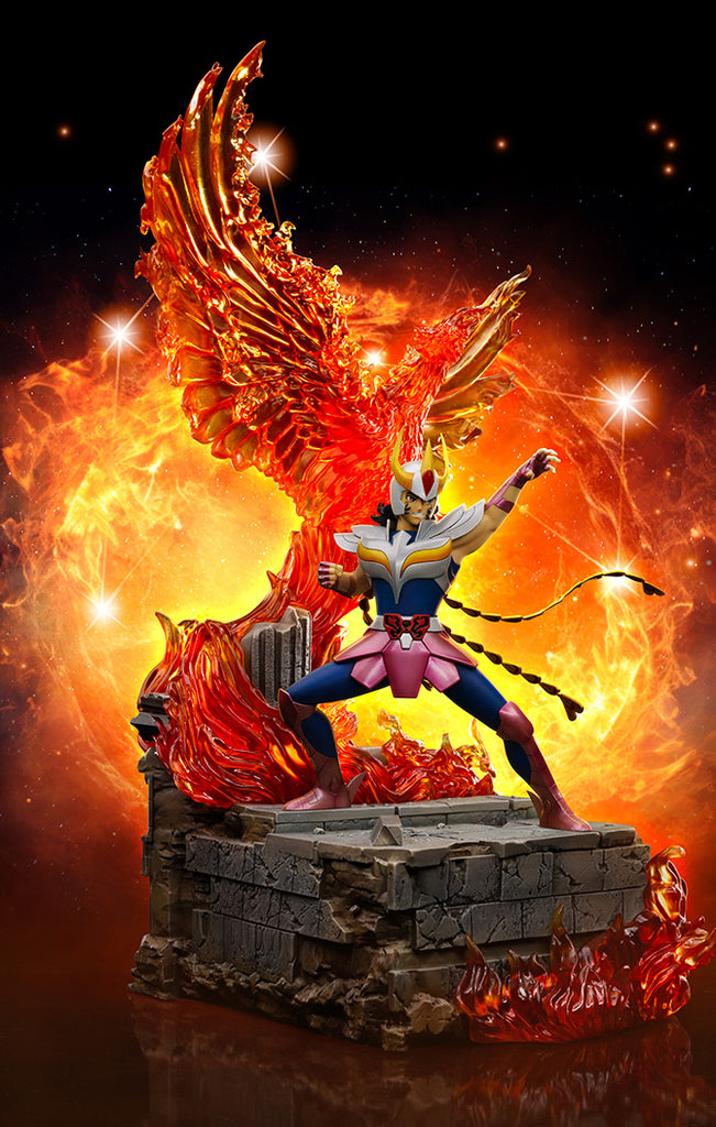 Estátua Ikki de Fenix Deluxe - Os Cavaleiros do Zodíaco - Art Scale 1/10 - Iron Studios