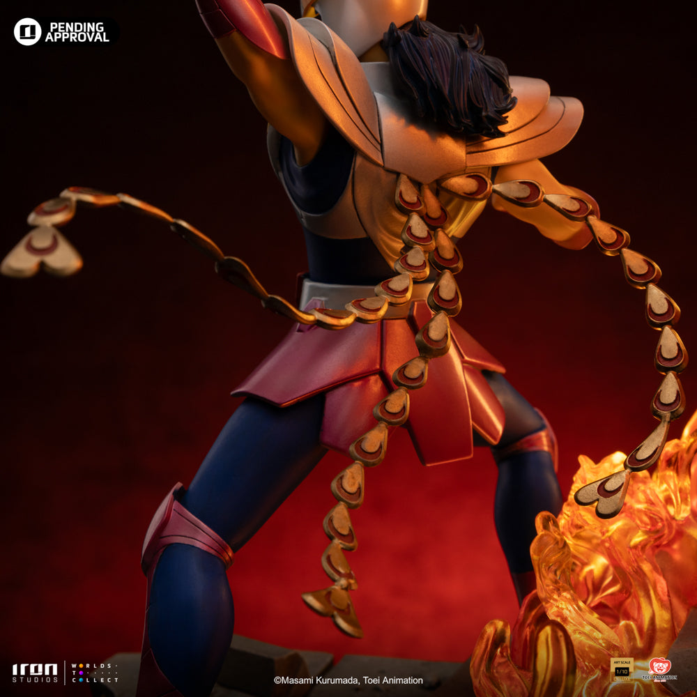 Estátua Ikki de Fenix Deluxe - Os Cavaleiros do Zodíaco - Art Scale 1/10 - Iron Studios