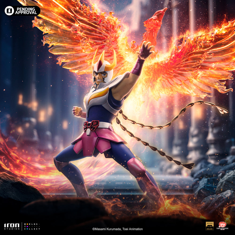 Estátua Ikki de Fenix Deluxe - Os Cavaleiros do Zodíaco - Art