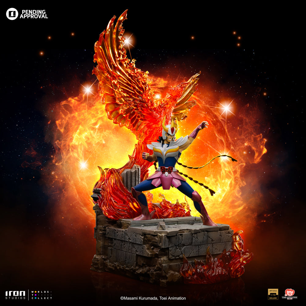 Estátua Ikki de Fenix Deluxe - Os Cavaleiros do Zodíaco - Art Scale 1/10 - Iron Studios