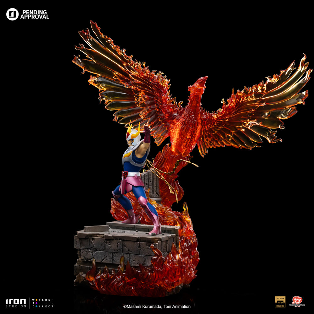 Estátua Ikki de Fenix Deluxe - Os Cavaleiros do Zodíaco - Art Scale 1/10 - Iron Studios