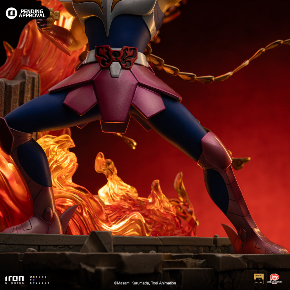 Estátua Ikki de Fenix Deluxe - Os Cavaleiros do Zodíaco - Art Scale 1/10 - Iron Studios