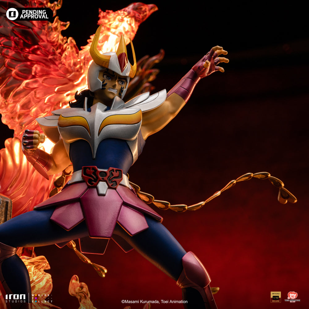Estátua Ikki de Fenix Deluxe - Os Cavaleiros do Zodíaco - Art Scale 1/10 - Iron Studios
