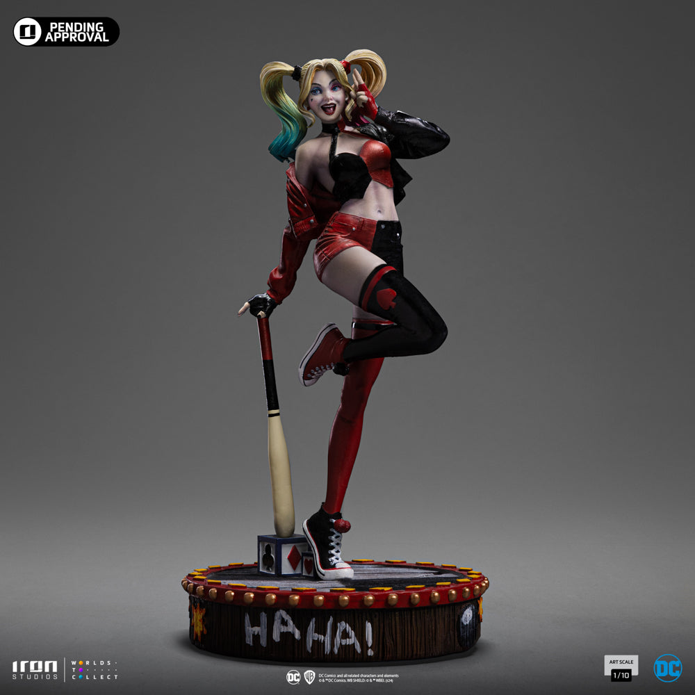 Estátua Arlequina Gotham City Sirens - DC Comics - Art Scale 1/10 - Iron Studios