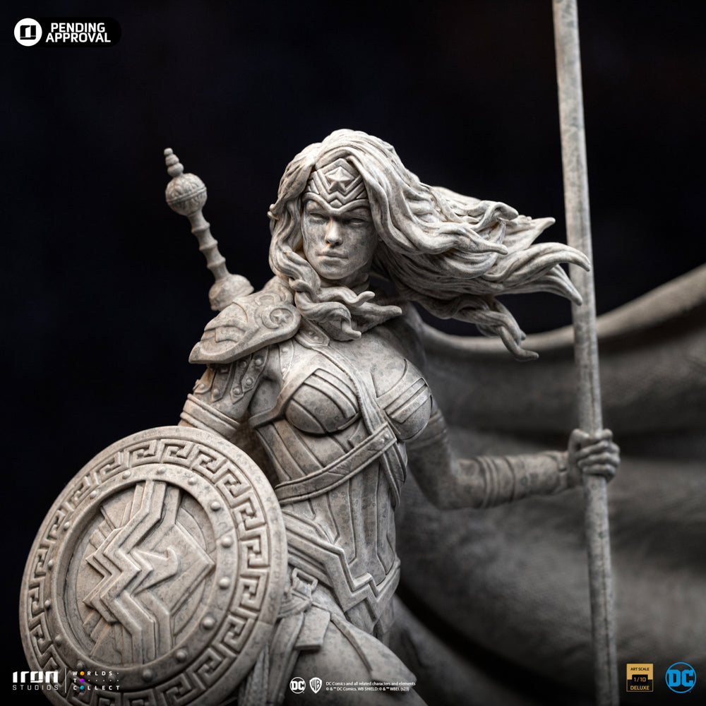 Estátua Mulher Maravilha Unleashed Marble Ver- DC Comics - Art Scale 1/10 - Iron Studios