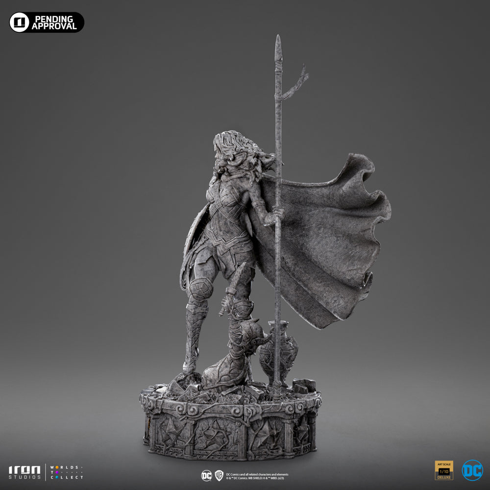 Estátua Mulher Maravilha Unleashed Marble Ver- DC Comics - Art Scale 1/10 - Iron Studios