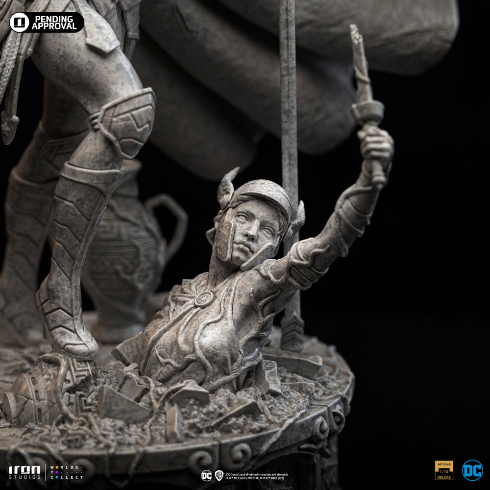 Estátua Mulher Maravilha Unleashed Marble Ver- DC Comics - Art Scale 1/10 - Iron Studios