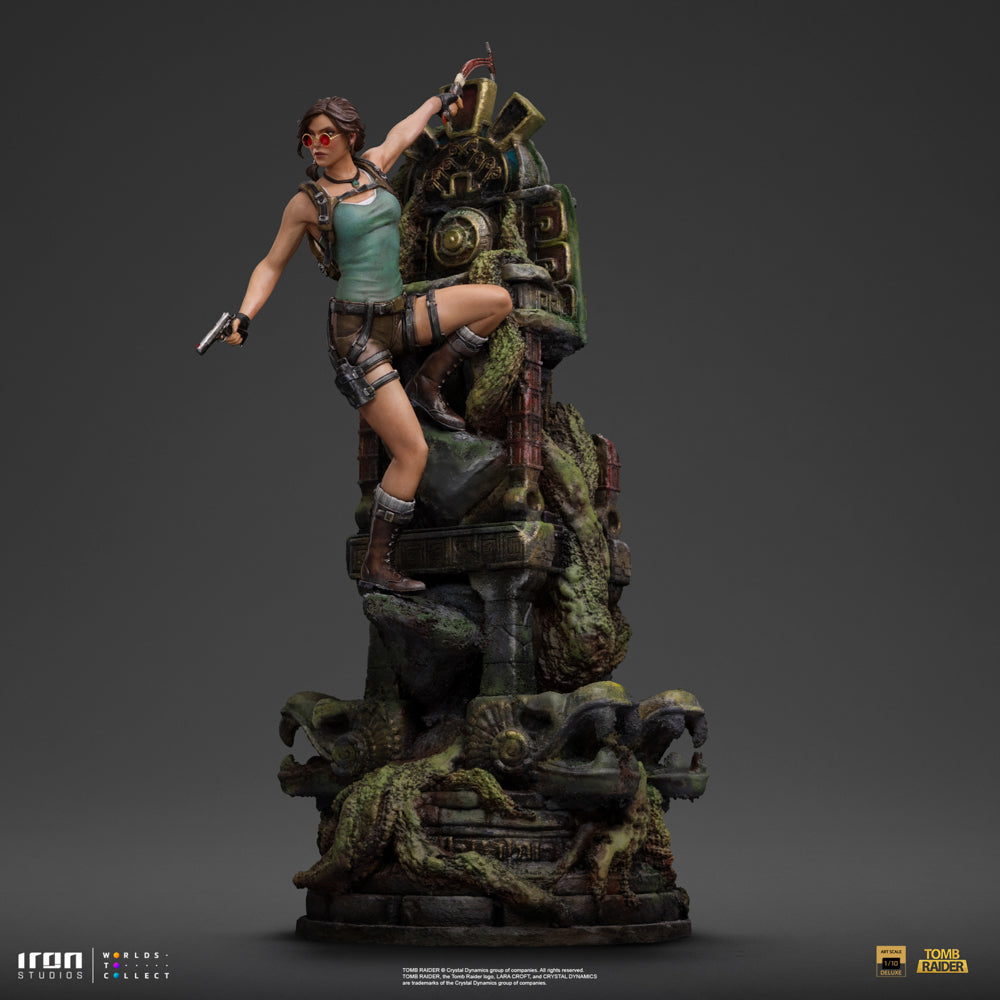 Estátua Lara Croft Deluxe - Tomb Raider - Art Scale 1/10 - Iron Studios
