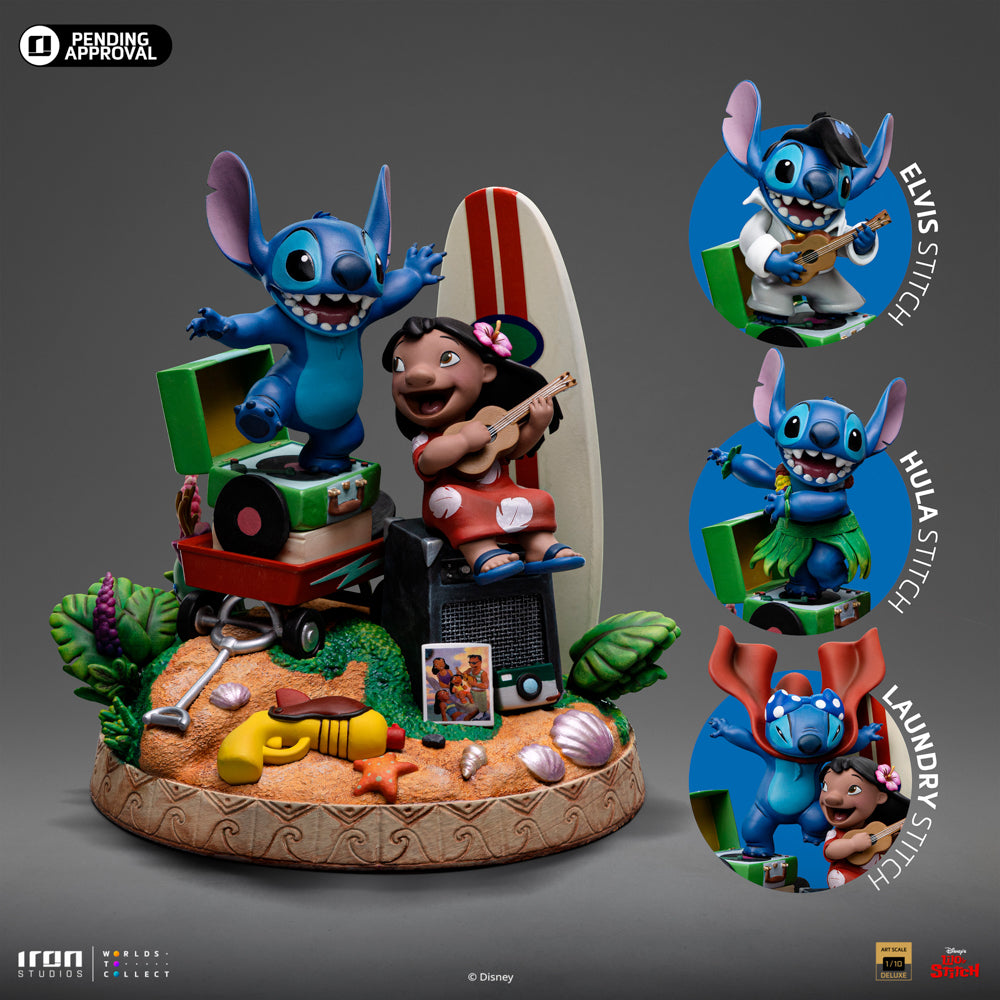 Estátua Lilo & Stitch Deluxe - Disney Classics - Art Scale 1/10 - Iron Studios